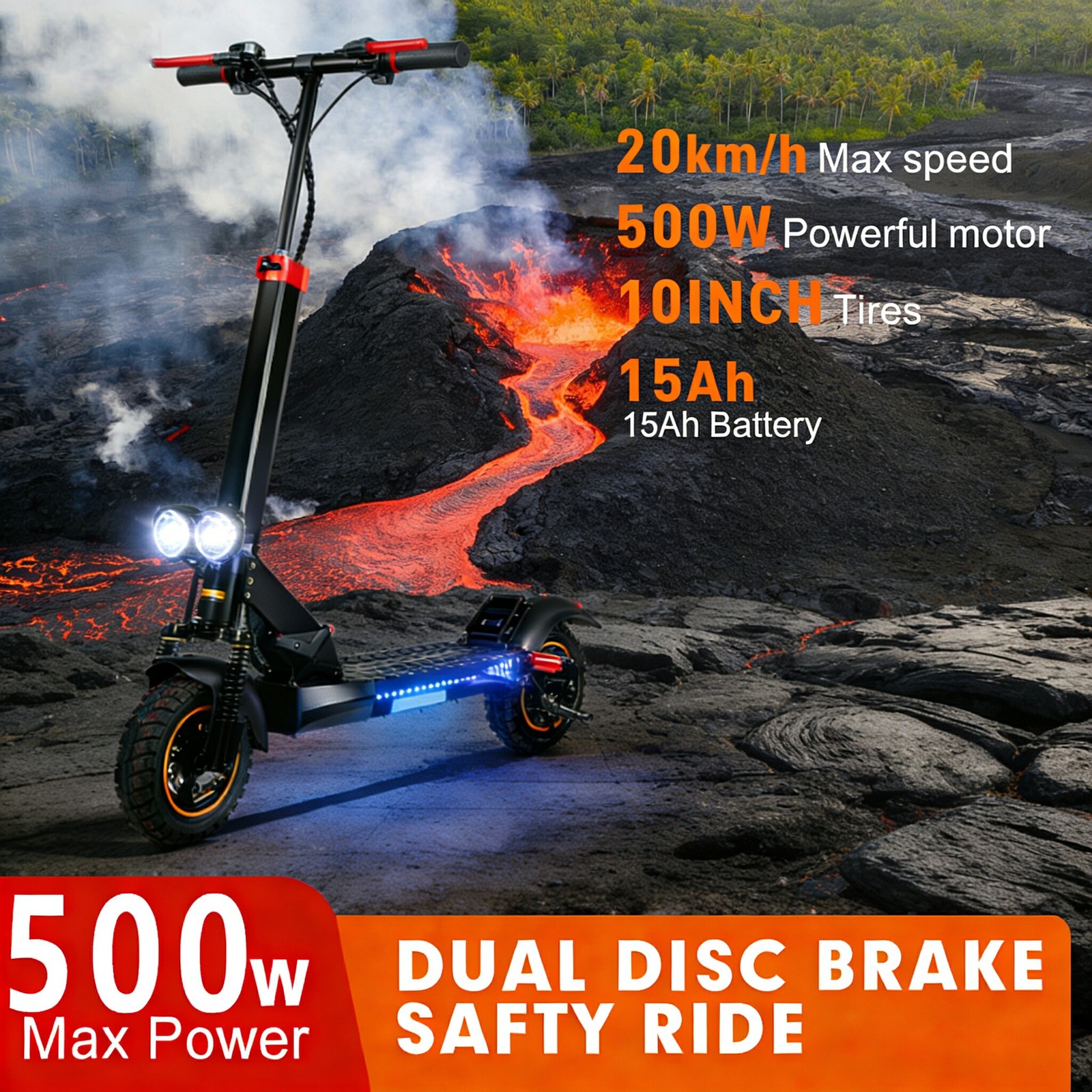 Lightweight Folding Scooter: 25mph, 30 Miles – Easy Storage, Big Adventure