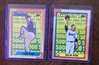 Lot/2 cards. 1990 Topps, Nolan RYAN, Cards #4 & #5.  (5,000 Stikeouts), HOF. ⚾️