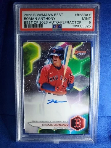2023 Bowman's Best Roman Anthony Refractor Auto PSA 9