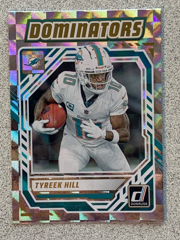TYREEK HILL DOMINATORS 2025 DONRUSS #DOM-THL MIAMI DOLPHINS