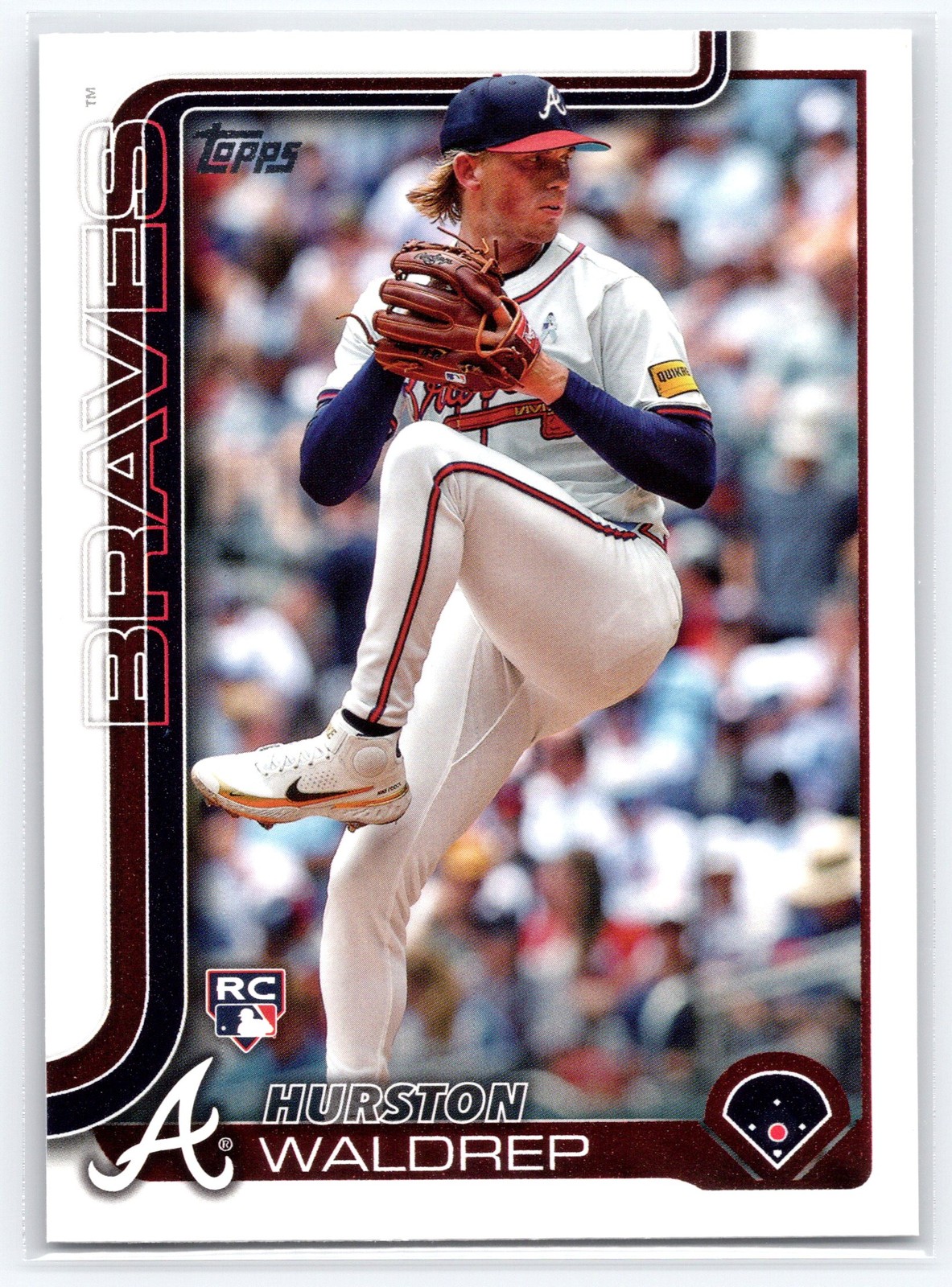 2025 Topps #253 Hurston Waldrep Atlanta Braves Rookie
