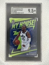 2019-20 Panini Donruss Optic - My House Donovan Mitchell Lime Green Prizm /149