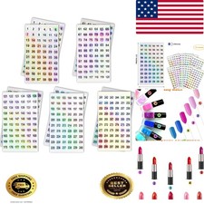 2 Sets Number Stickers Number 1-300, Self Adhesive Holographic Label Stickers...