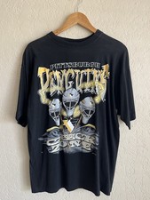 90’s Pittsburg Penguins NHL Hockey Vintage T Shirt Lighting Hit Rare Graphic L
