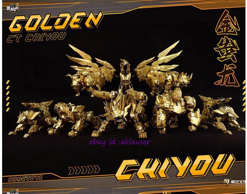 Cang-Toys Ct-Cy01sp-Cy08sp Predaking Set Gold Version Action