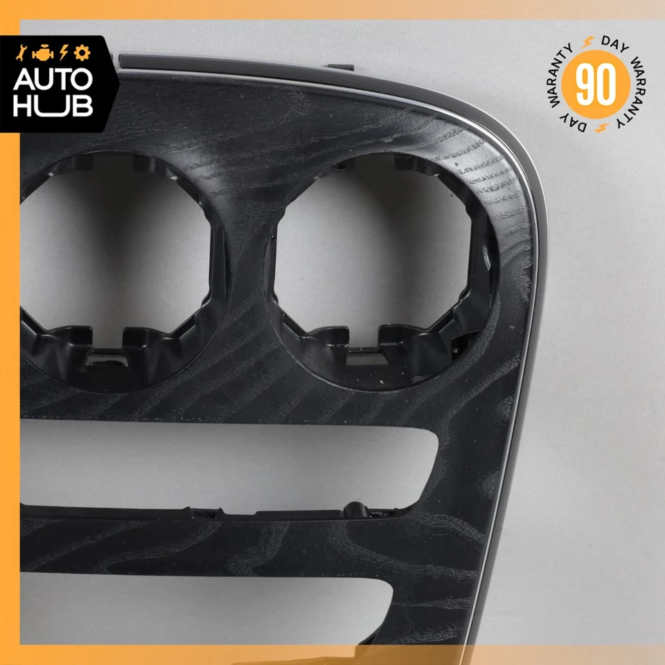 15-16 Mercedes W205 C350e C300 C400 consola central moldura madera de fresno negro OEM 82k Foto 3 de 4