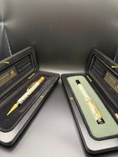 Parker  Duofold   Ballpoint Pen & Pencil Set Pearl & Black in Original Boxes