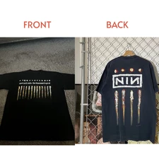 NINE INCH NAILS "The Downward Spiral" 2 Side Black Unisex Tshirt Reprint NEW