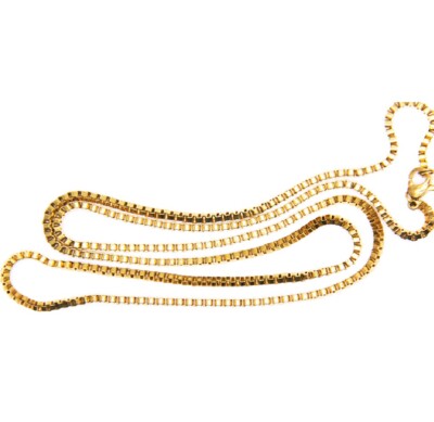 18K Gold Filled HypoAllergenic Thin Box Chain Necklace  16