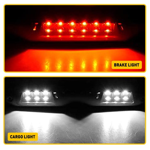 LED Third 3rd Brake Light Lamp for 94-01 Dodge Ram 1500 2500 3500 Smoke Black - Picture 4 of 12