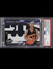 2009 LIMITED FRESHMAN JUMBO JERSEY STEPHEN CURRY ROOKIE PATCH /99 #7 PSA 9 MINT