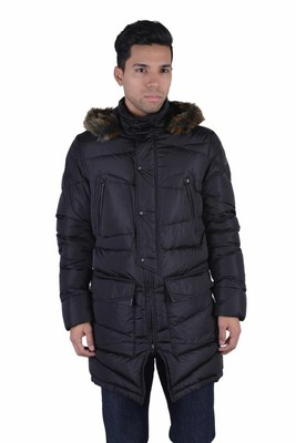 Down Parka Coat With Detachable Collar 