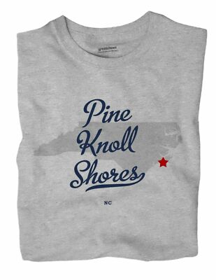 Pine Knoll Shores North Carolina NC T-Shirt MAP