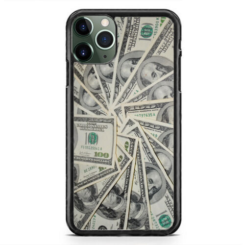 Money Dollars $100 Benjamin Case For iPhone 15 Pro Max Plus 14 Mini 13 12 - Afbeelding 1 van 5