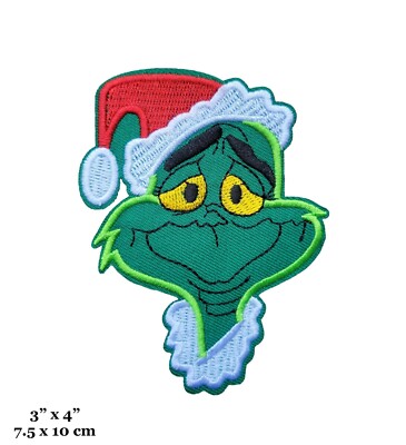 The Grinch Movie Character Face Christmas Santa Hat