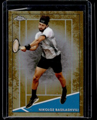 2021 Topps Chrome Tennis Clay Court Parallel Nikoloz Basilashvili