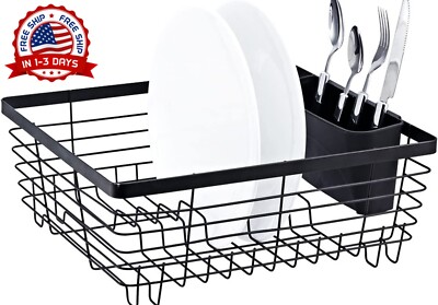 Escurridor De Platos Cocina Para Encimera Secado Para Utensilio Metal Bronce NEW