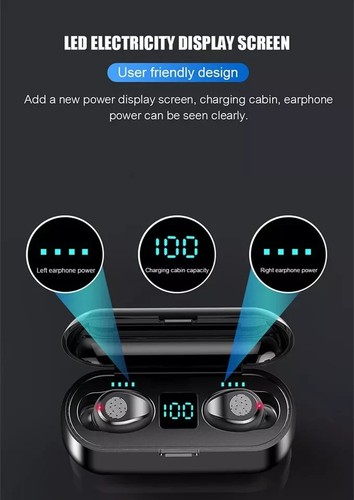2024 Wireless Bluetooth Earbud Headset Stereo Sports Earphones for All Phone - Picture 6 of 9