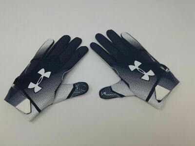 New Under Armour Men's Navy/Navy Spotlight WR Football Gloves | eBay