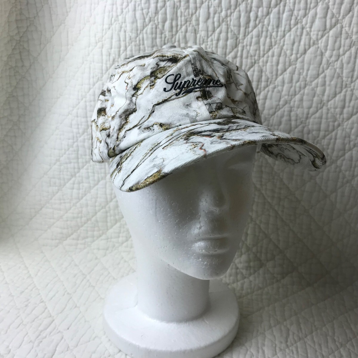 Supreme Marble 6-Panel White Hat Adult Unisex FW20H88 New | eBay
