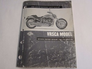 2002 Harley Davidson VRSCA Motorcycle Parts Catalog 99457-02 LOTS More
