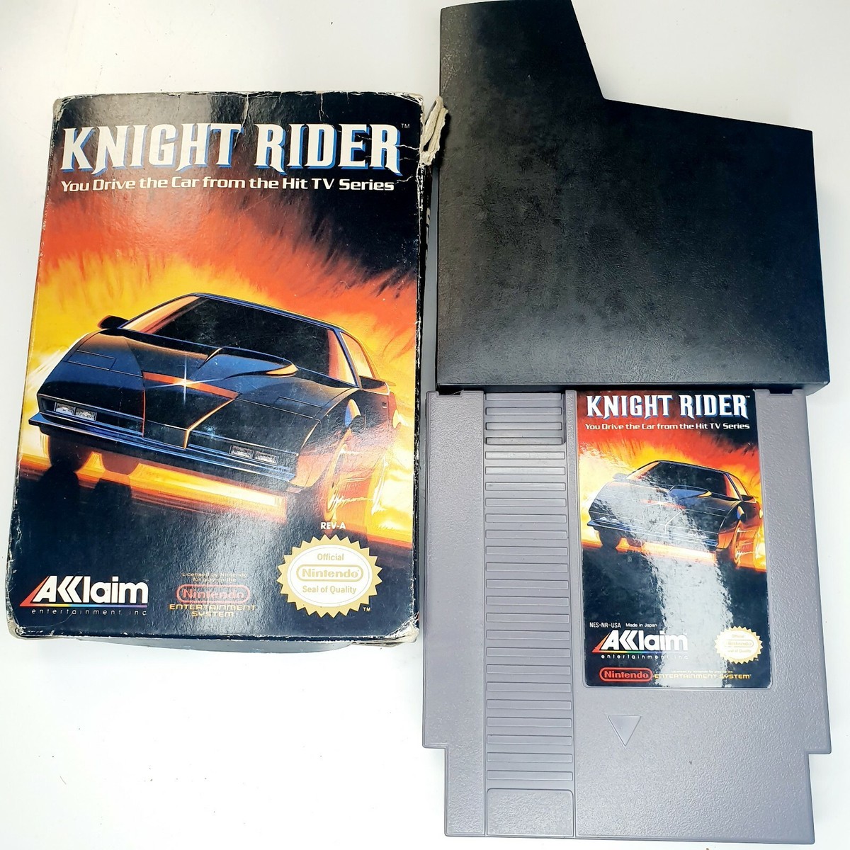 Knight Rider 1989 Acclaim Kitt Car Nintendo NES Original Box +