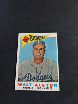 Walt Alston 1960 Topps #212 Los Angeles Dodgers Manage Very Nice Condition