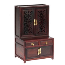 Armadio da altare Buddha in miniatura intagliata in legno di sequoia santuario Butsudan decorazione preghiera