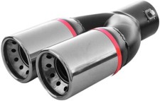 Auspuffblende Endrohr Edelstahl Doppel Für VW Polo Eos Passat Bora Golf 4 5 6