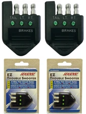 2 NEW SEASENSE VEHICLE 4-WAY FLAT TRAILER LIGHTS CIRCUIT TESTERS,TROUBLE SHOOTER