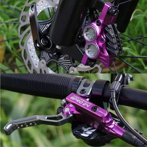 IIIPRO Hydraulic Disc Brakes 4-Pistons Mountain Bike Front/Rear/Set Separate MTB - Picture 9 of 19