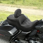 Driver Passenger Seat w/ Backrest Fit For Harley Touring Road Glide 2009-2023