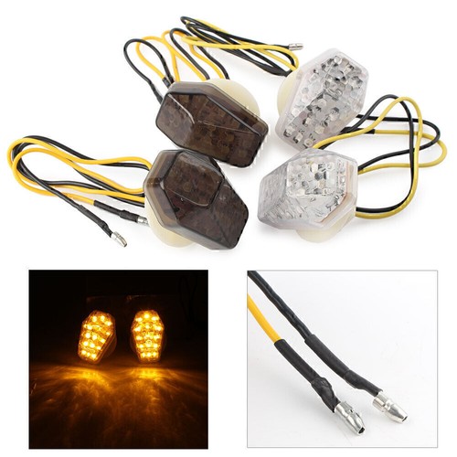 LYBH Motorcycle Turn Signal Indicator Light For SUZUKI SV650 SV1000 N/S SFV 650 Gladius DRZ400 E/S/SM Front Rear Blinkers Lamp Front Back Indicators(Bulb Light Amber