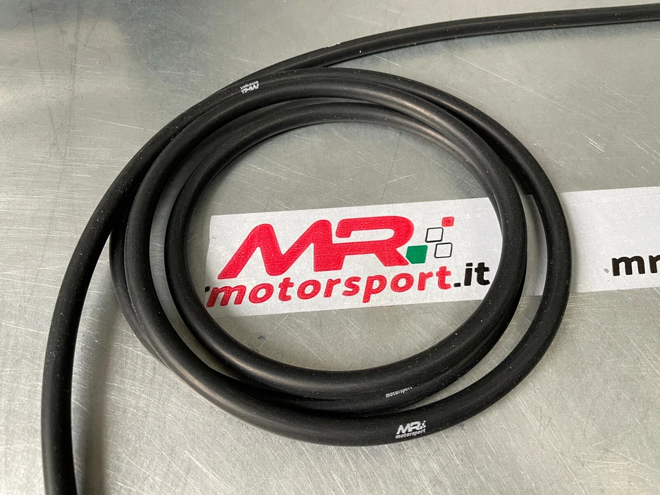 MRMOTORSPORT Tubo Vacuum 4mm Depressione Pressione turbo NERO 3mt Manometro Wastegate Silicon