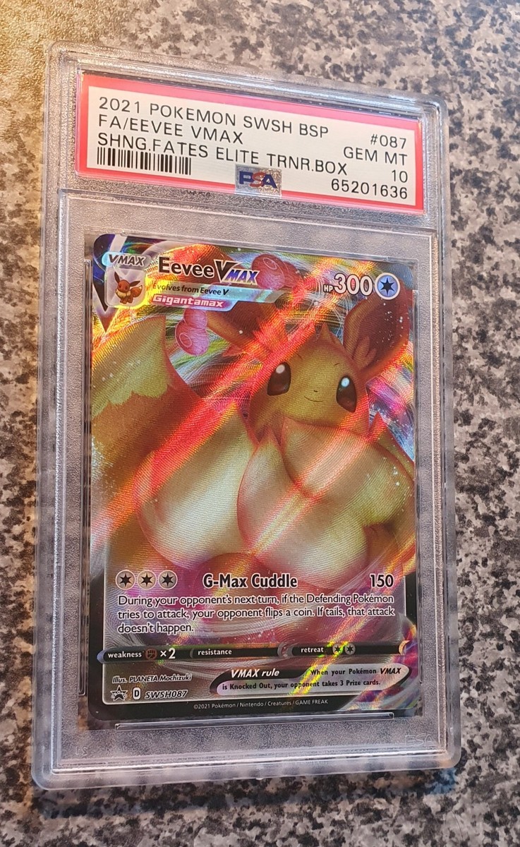 PSA 10 Pokemon SWSH087 Eevee VMAX Shining Fates Elite PSA 10 Pokemon SWSH087 Eevee VMAX Shining Fates Elite