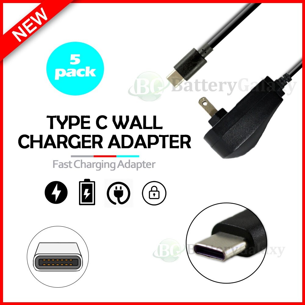 5X USB Type-C Wall Charger for Samsung Galaxy S22/S22+/S22 Plus/S22 FE/S22 Ultra