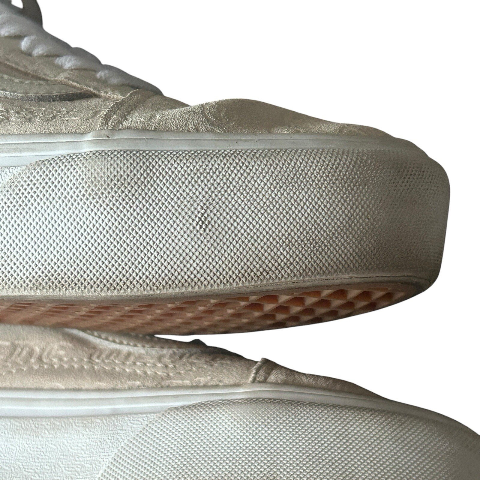 VANS Old Skool Deboss Women’s 8 Men’s 6.5 Platform Trainers Athletic White Cas