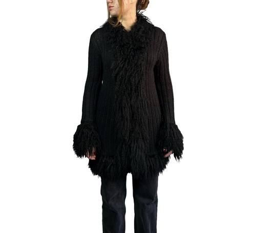 JOHN GALLIANO Graphic Design Cardigan Black Size M | eBay