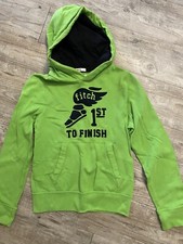 Abercrombie  Fitch Boys Large Hoodie, Green With Navy Trim. Muscle