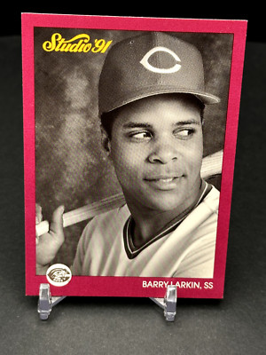 Barry Larkin 1991 Leaf Studio #167 Cincinnati Reds