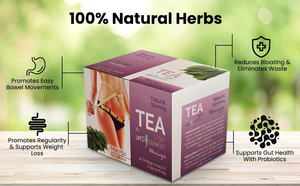 Lipo Express Detox Tea Body Cleanse- Reduce Bloating, & Appetite Suppressant - Image 3 of 4