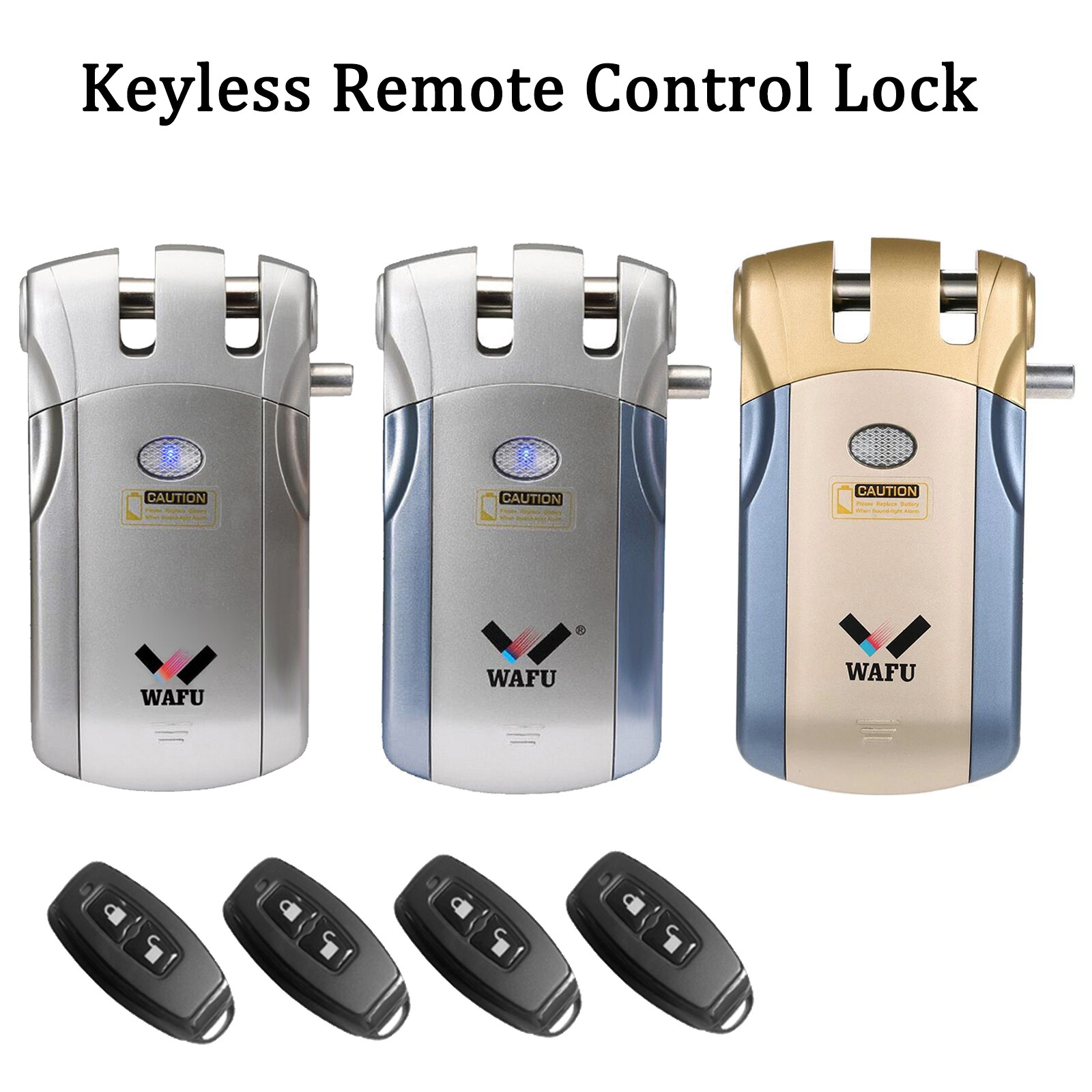 Smart Keyless Entry Deadbolt Lock with Wireless Remote Control C9Q7  -image