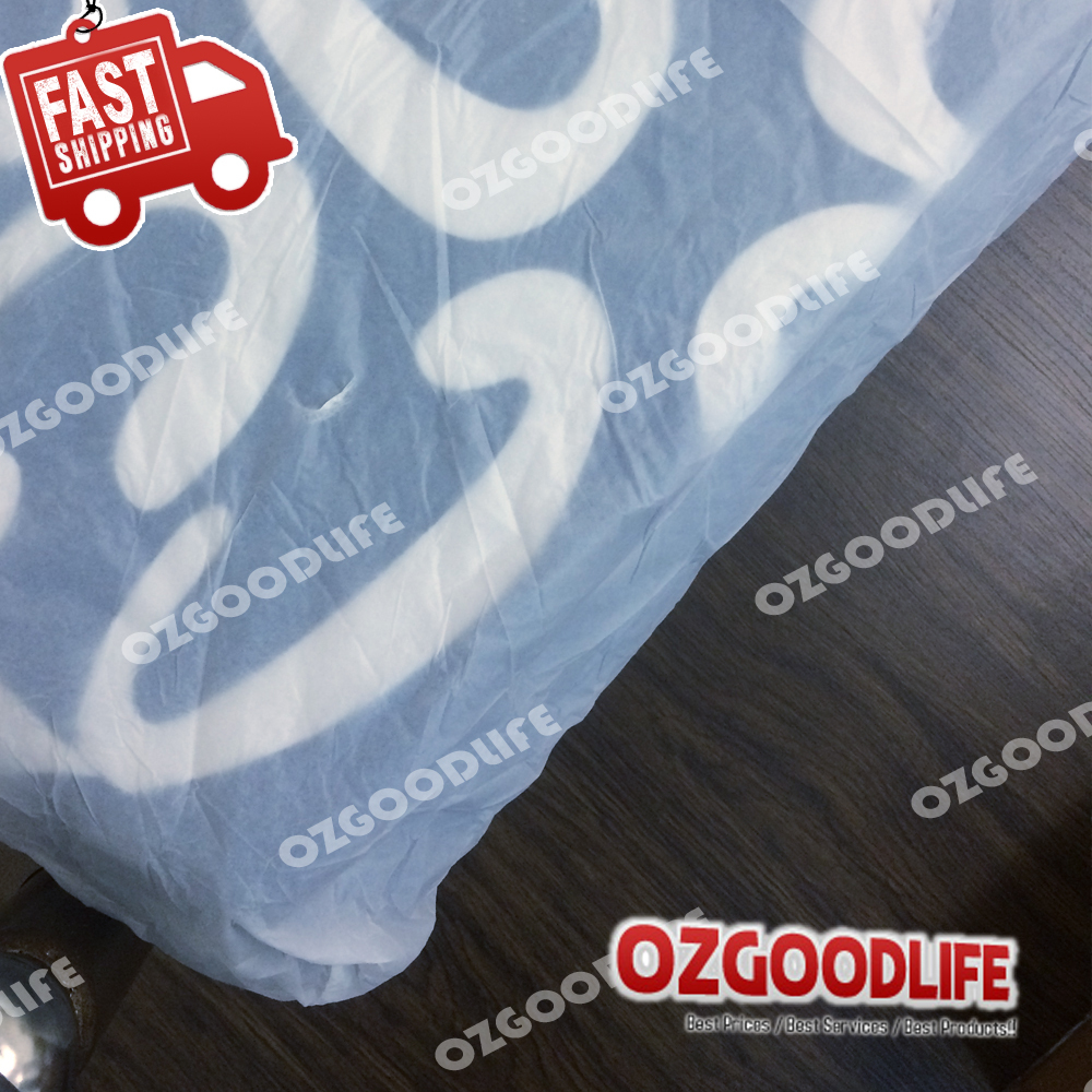 2X Waterproof Single Or Double Mattress Protector Cover Fitted Plastic