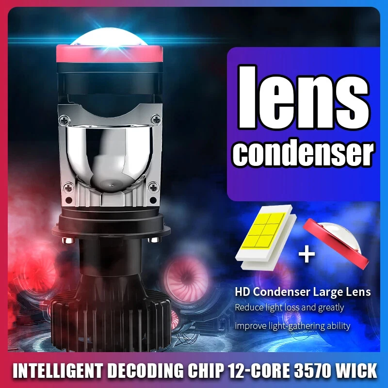 2 piezas Lentes H4 Lámpara LED H4 LED CANbus H4 Faros LED H4 LED Bombilla Faro Coche Foto 2 de 4