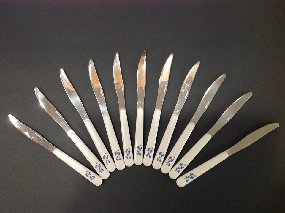 LOTE DE 11 FACAS DE TALHERES FACA DE JANTAR FALTZGRAFF YORKTOWNE - Imagem 2 de 3