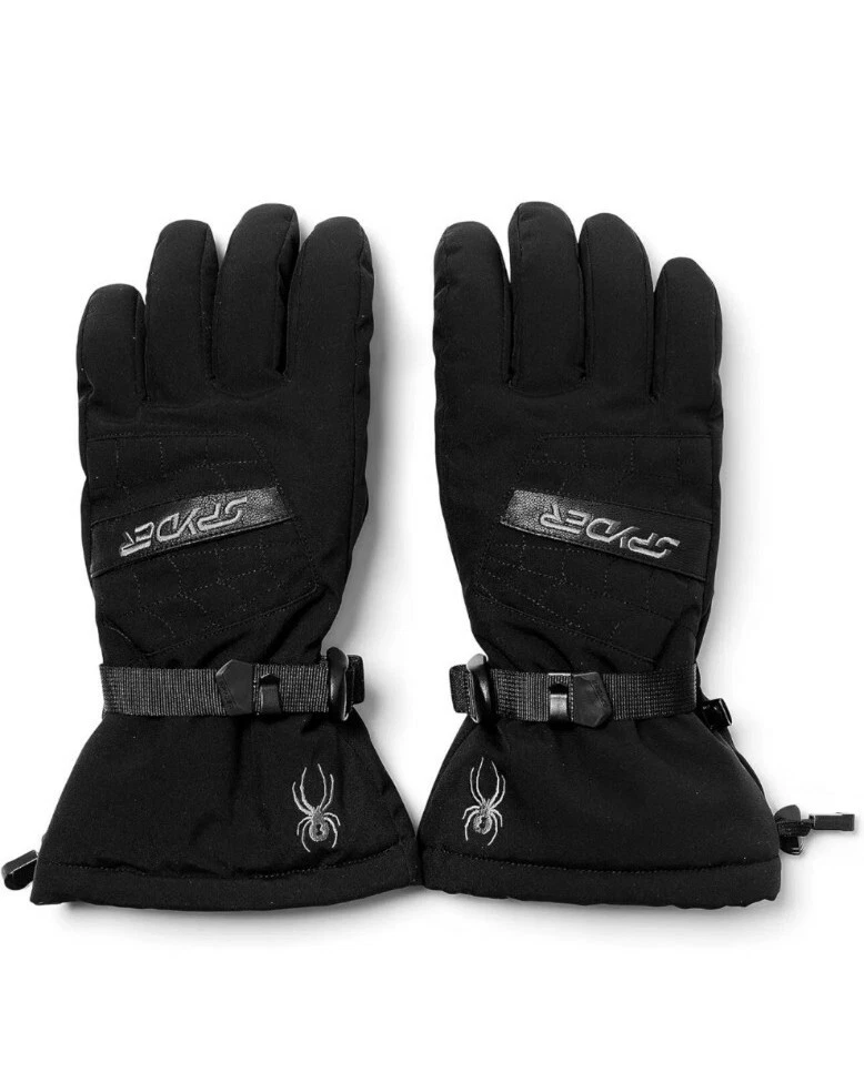 Spyder Crucial Gloves - Men’s New Black Size SMALL $99 Skiing Snow