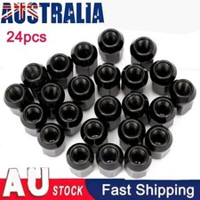 24pcs M12x1.25 Black Wheel Nuts For Nissan Navara NP300 Patrol Pathfinder AU