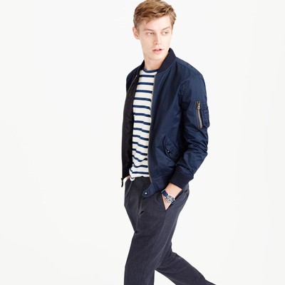 Wallace Barnes Ma 1 Flight Bomber Jacket In Navy Size Xl Ebay