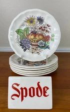 6 Spode REYNOLDS 5 ½” Bread Appetizer Plates ~ NEVER USED: MINT