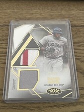 David Ortiz 2022 Topps Tier One Gold Dual Logo 3 Colors Patch Relic #15/25